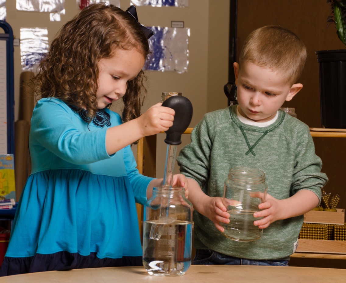 early childhood education franchise students science experiment
