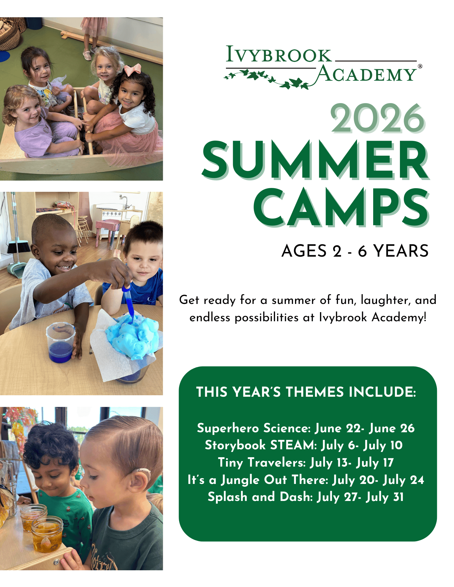 Now Enrolling In Summer Camp